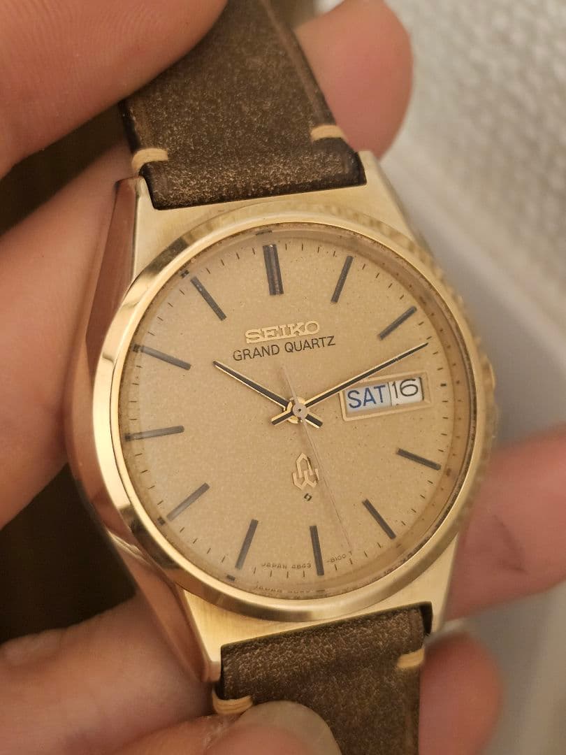 SEIKOセイコー　腕時計　グランドクオーツ　4843-8110　[稼動]