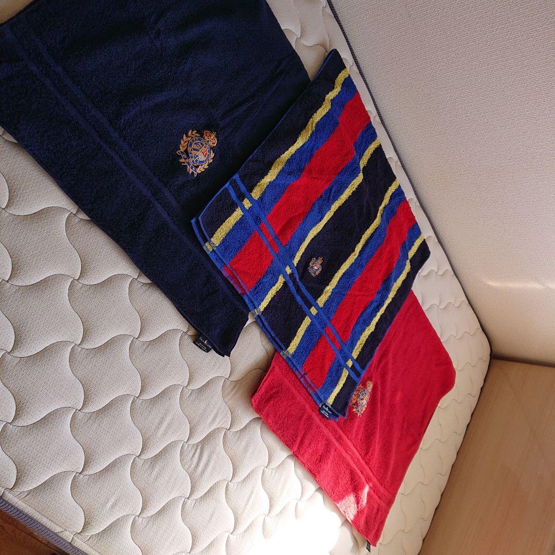 ラルフローレン ①バスタオル3枚セット 年末年始のゲスト用に エンブレム付き希少
