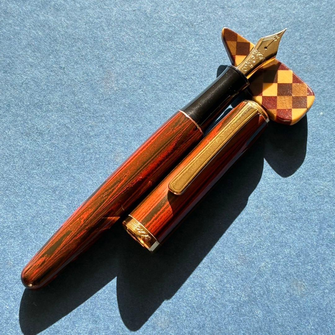 プラチナ　#3776 マーブルエボナイト　ジュピター　万年筆