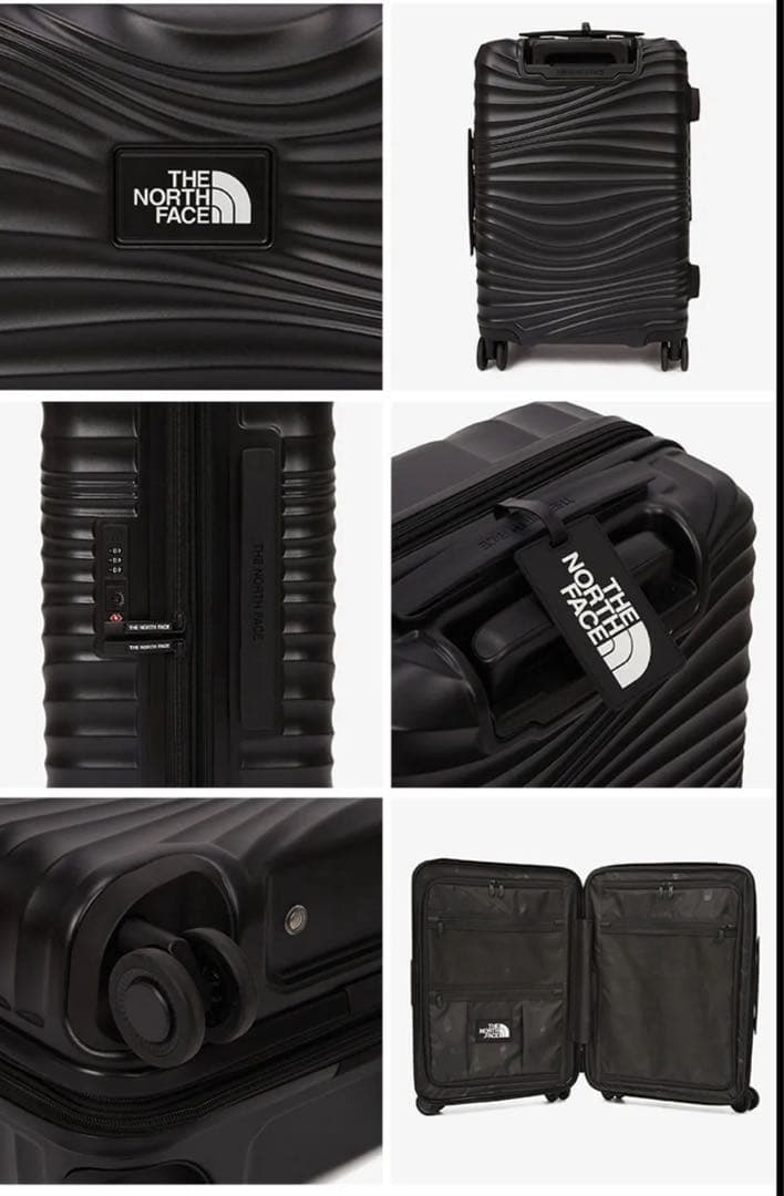 お急ぎ対応可　ノースフェイス スーツケース2個セット　ブラック　韓国限定