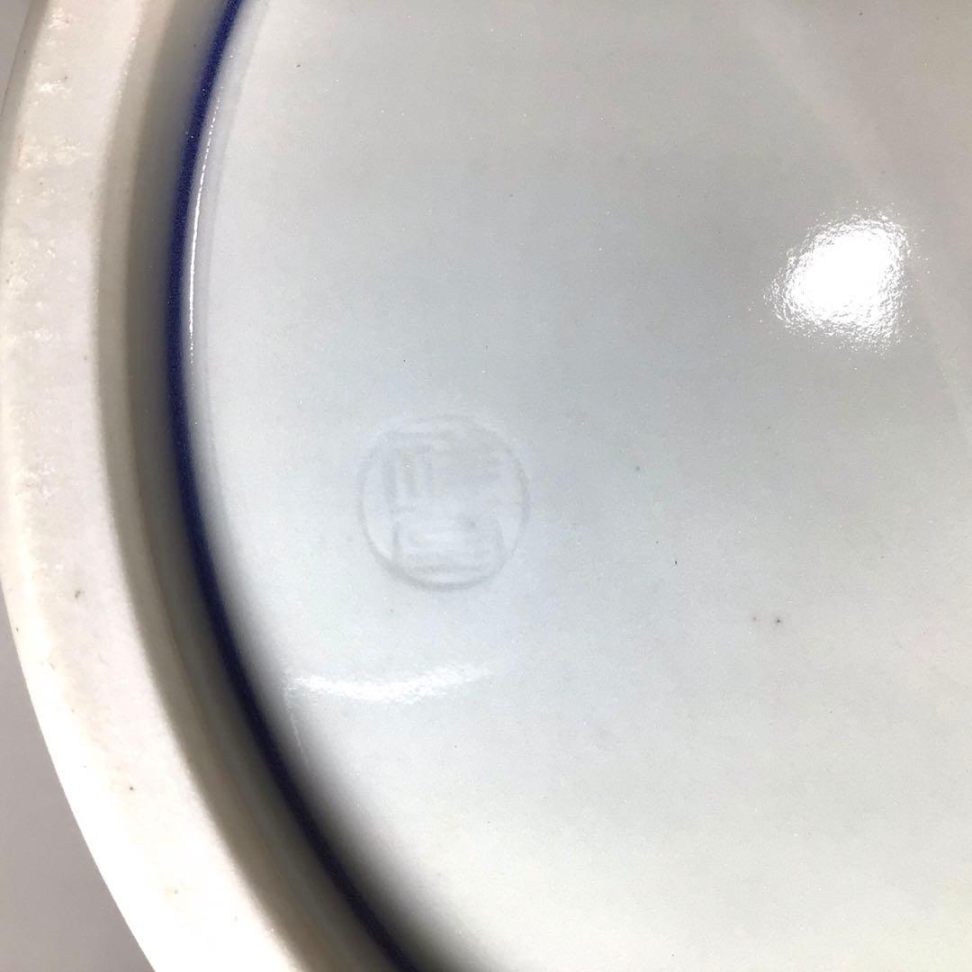 Ｎ６３４　水指　『京焼』『平安　手塚祥堂造』『染付山水文』　共箱　茶道具