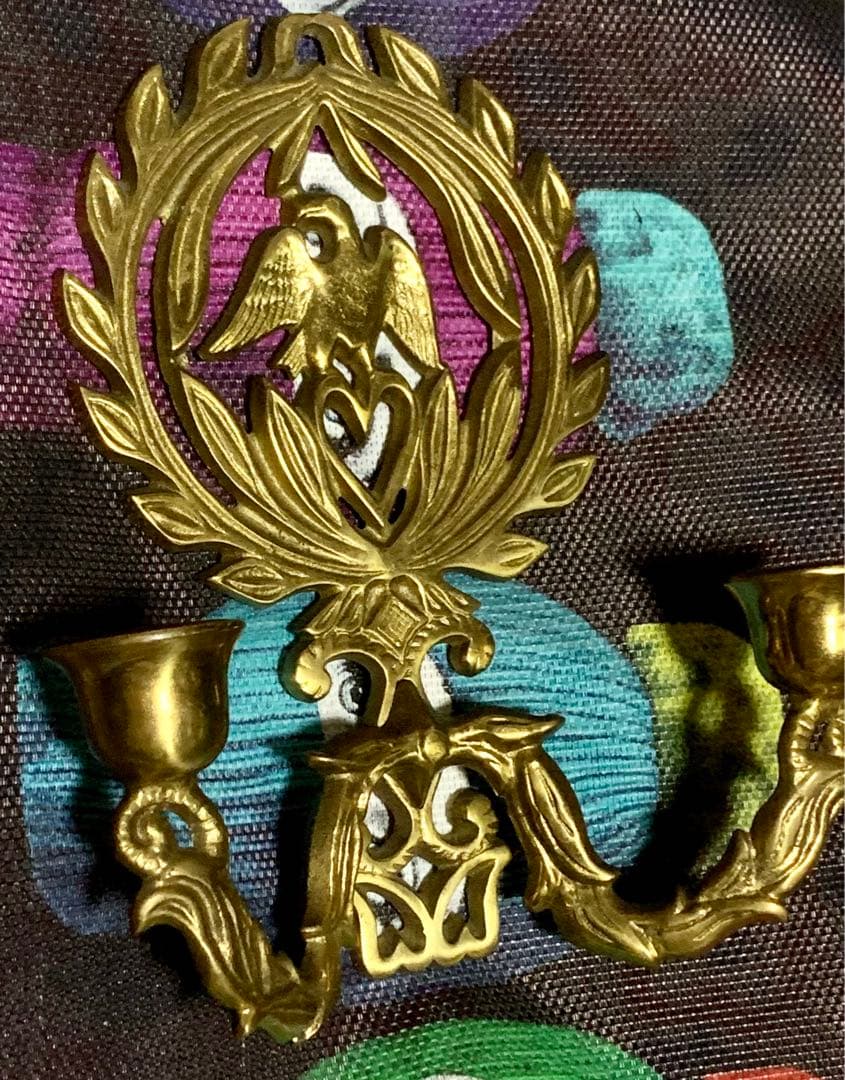 アンティークキャンドルホルダー　壁掛け