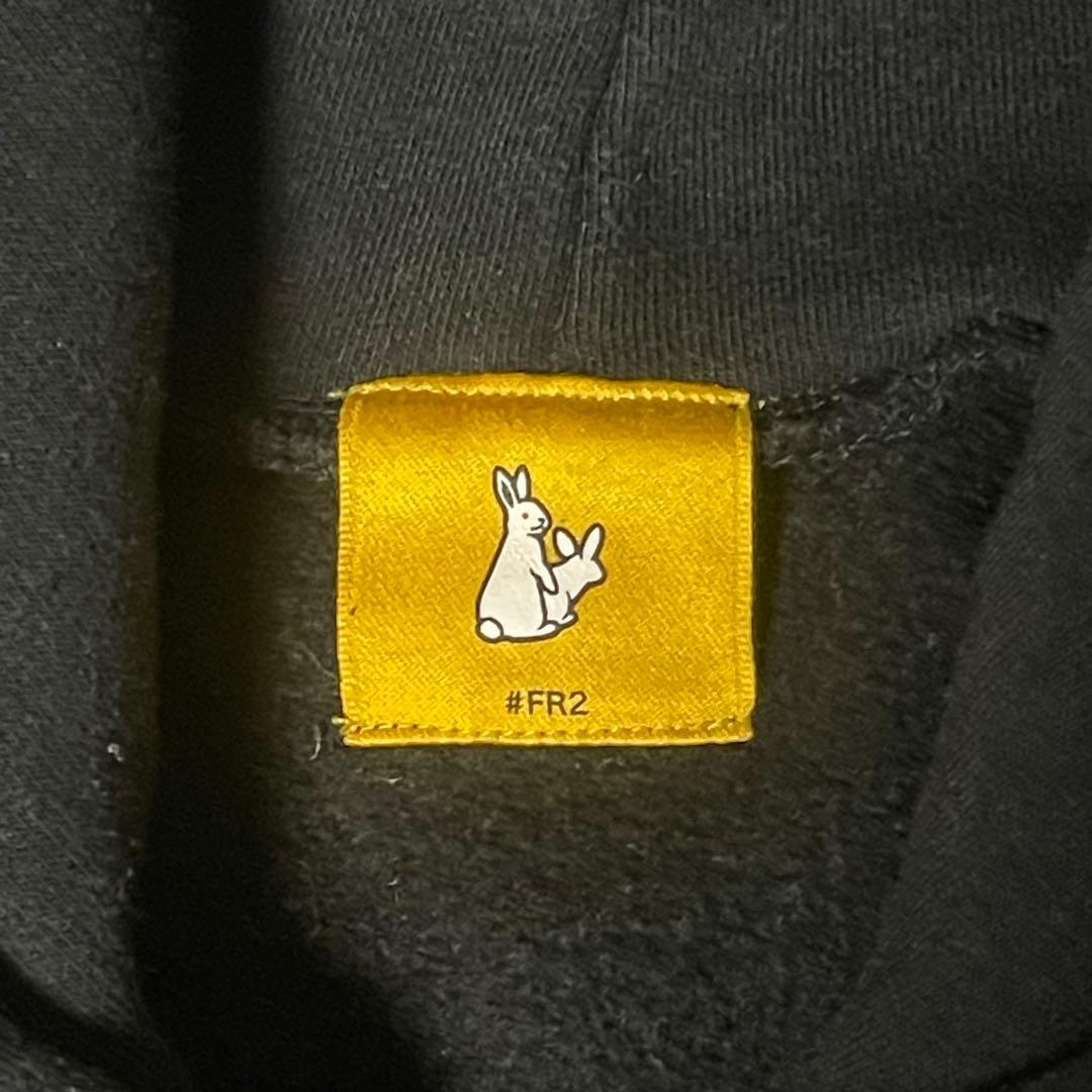 【FR2店舗限定】QRコード パーカー ブラック サイズL