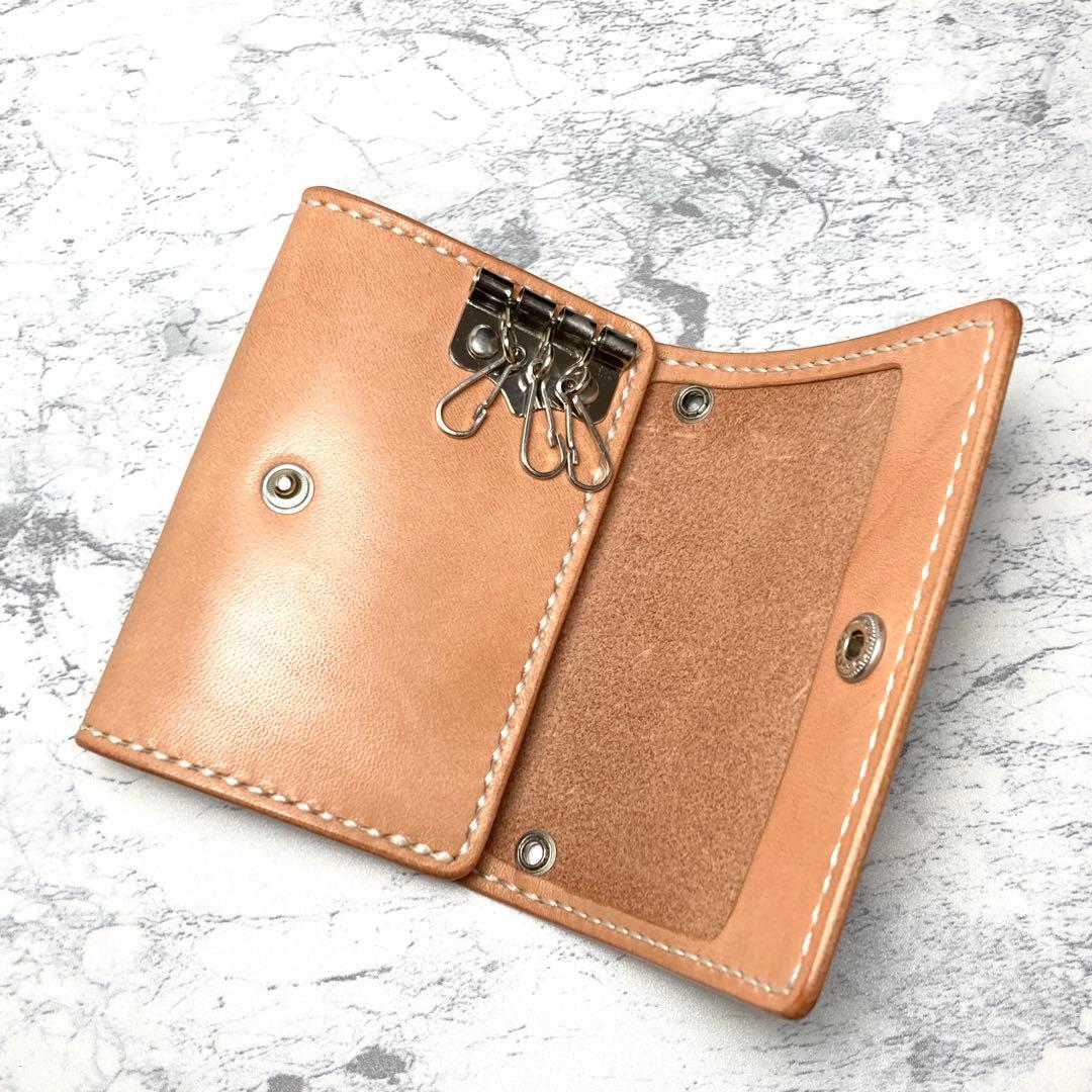 栃木レザー コンパクト財布 本革 キーケース ミニ財布 メンズ レディース