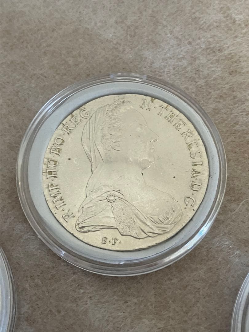 値下げ マリア・テレジア ターラー銀貨 アンティーク 5枚 銀価格高騰中