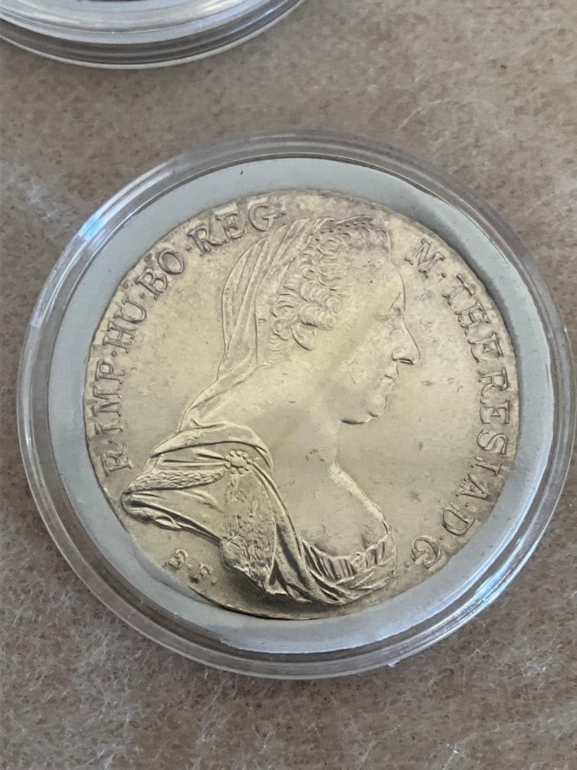 値下げ マリア・テレジア ターラー銀貨 アンティーク 5枚 銀価格高騰中