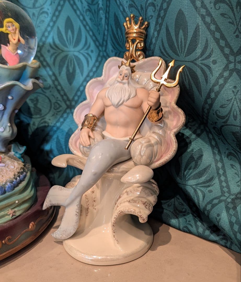 レノックス　トリトン王　フィギュア　リトルマーメイド　ディズニーショーケース