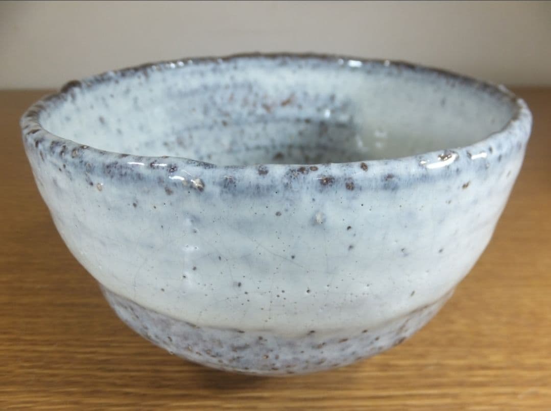 真作保証 吉賀大眉 自作 萩茶碗 日展 文化功労者 コレクター放出品 山口県