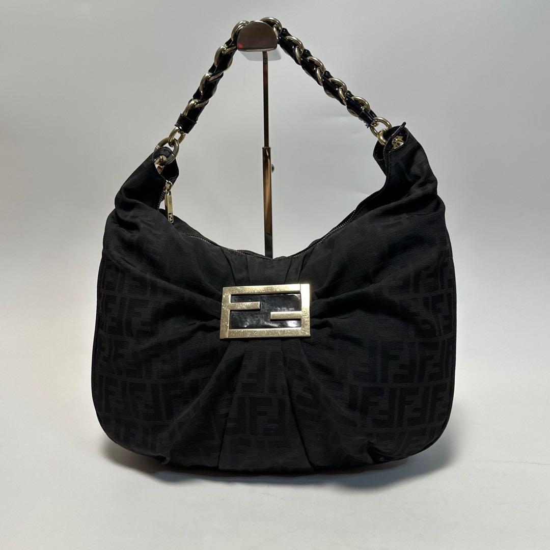 t78 保存袋　Gカード付　フェンディ　ズッカ　ミア　チェーン　ハンドバッグ