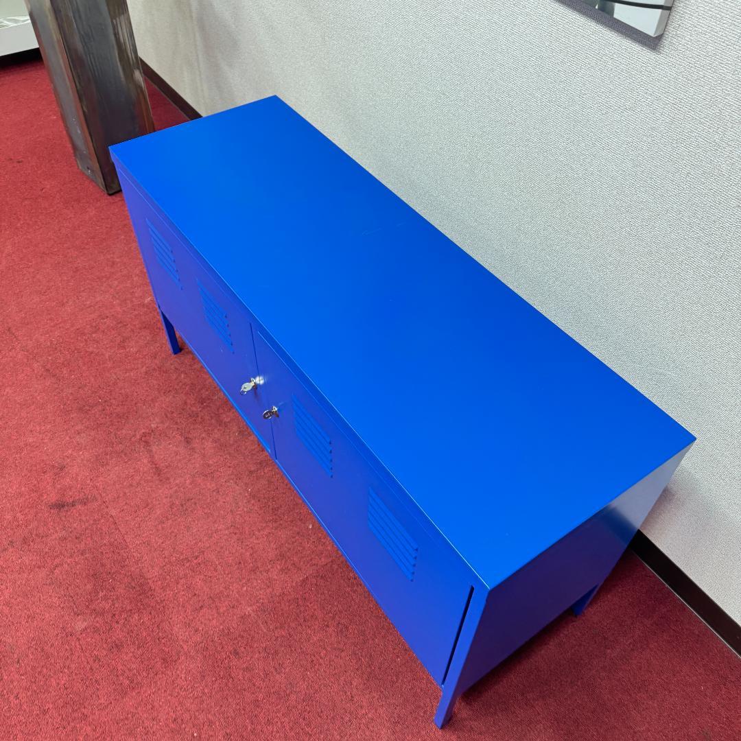 東京23区送料無料　美品イケア　キャビネット　ブルー色　洗浄/除菌済み