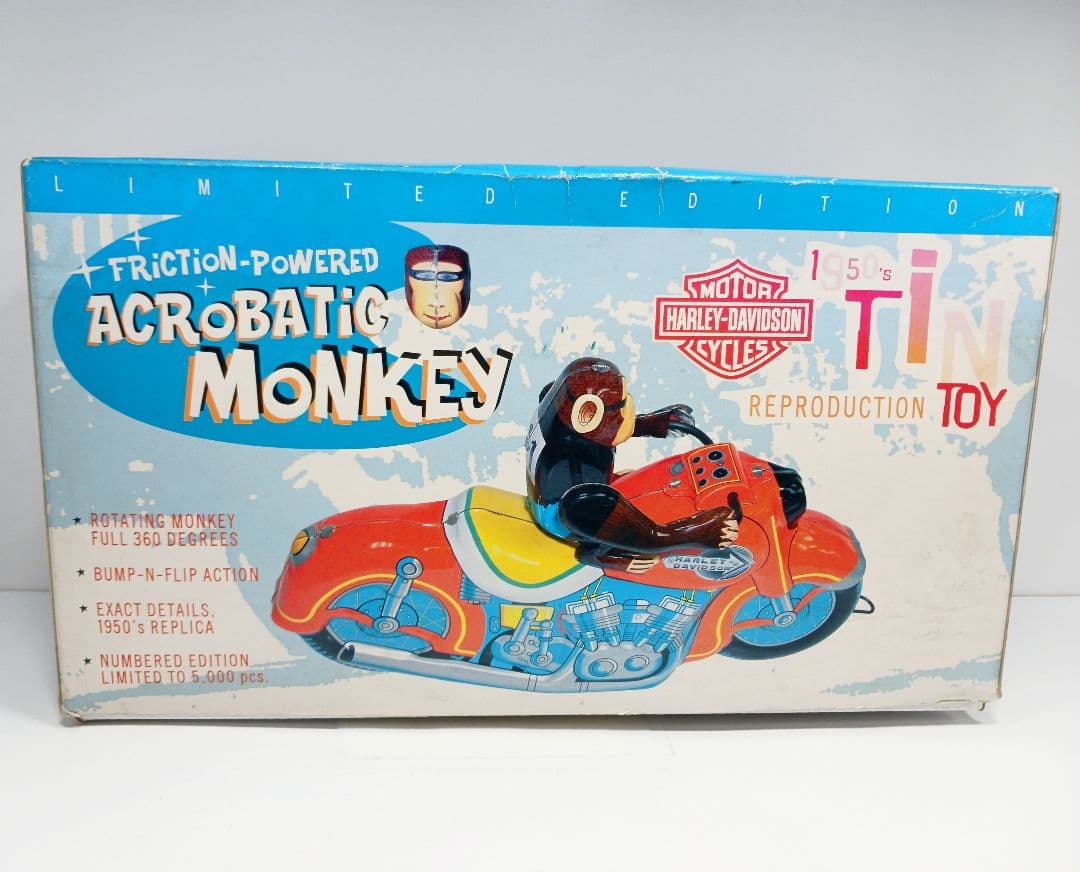 希少 ハーレーダビッドソン アクロバティックモンキー ブリキ