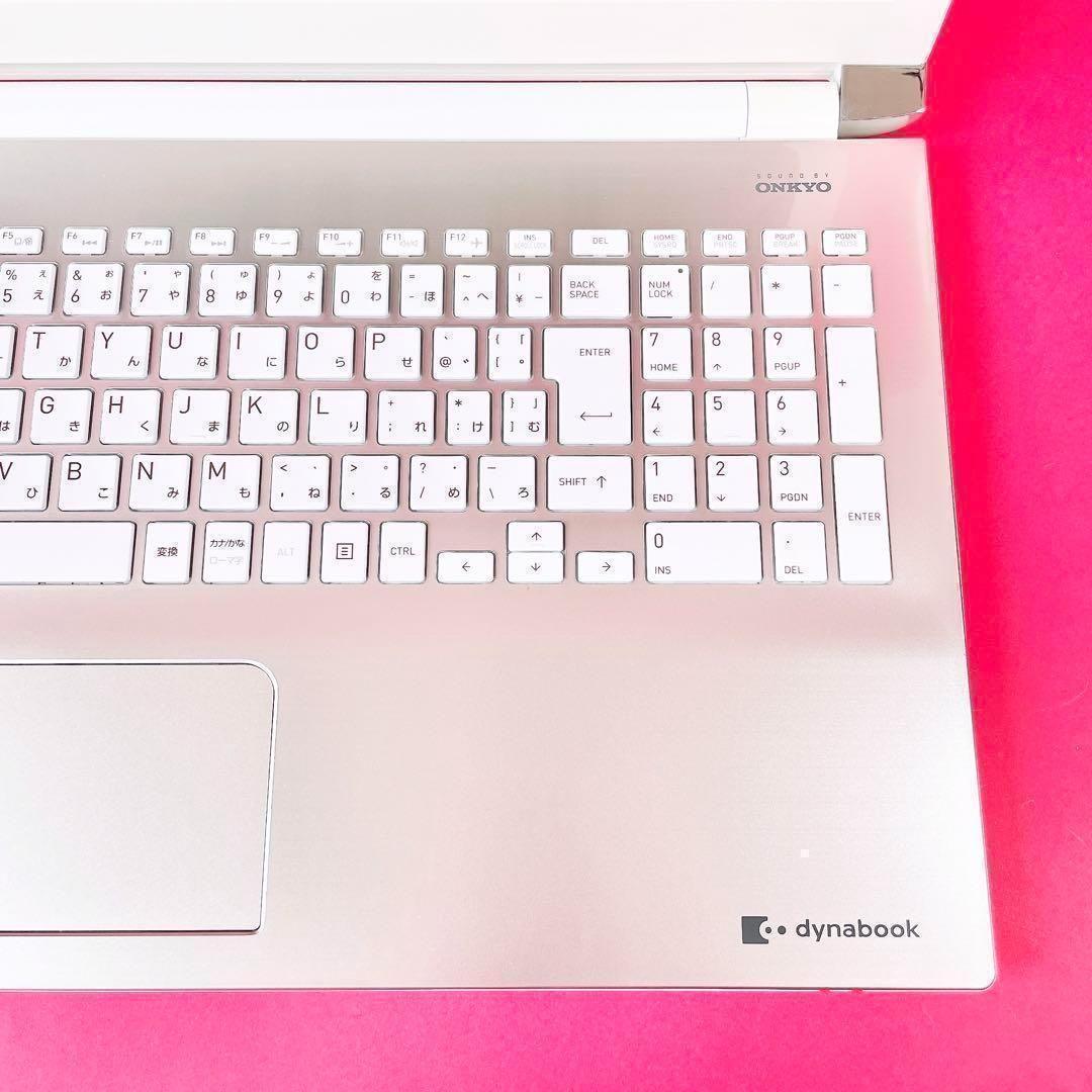 売り切れ続出‼️おしゃれゴールド薄型ノートパソコン✨️快適SSDカメラ・テンキー付き