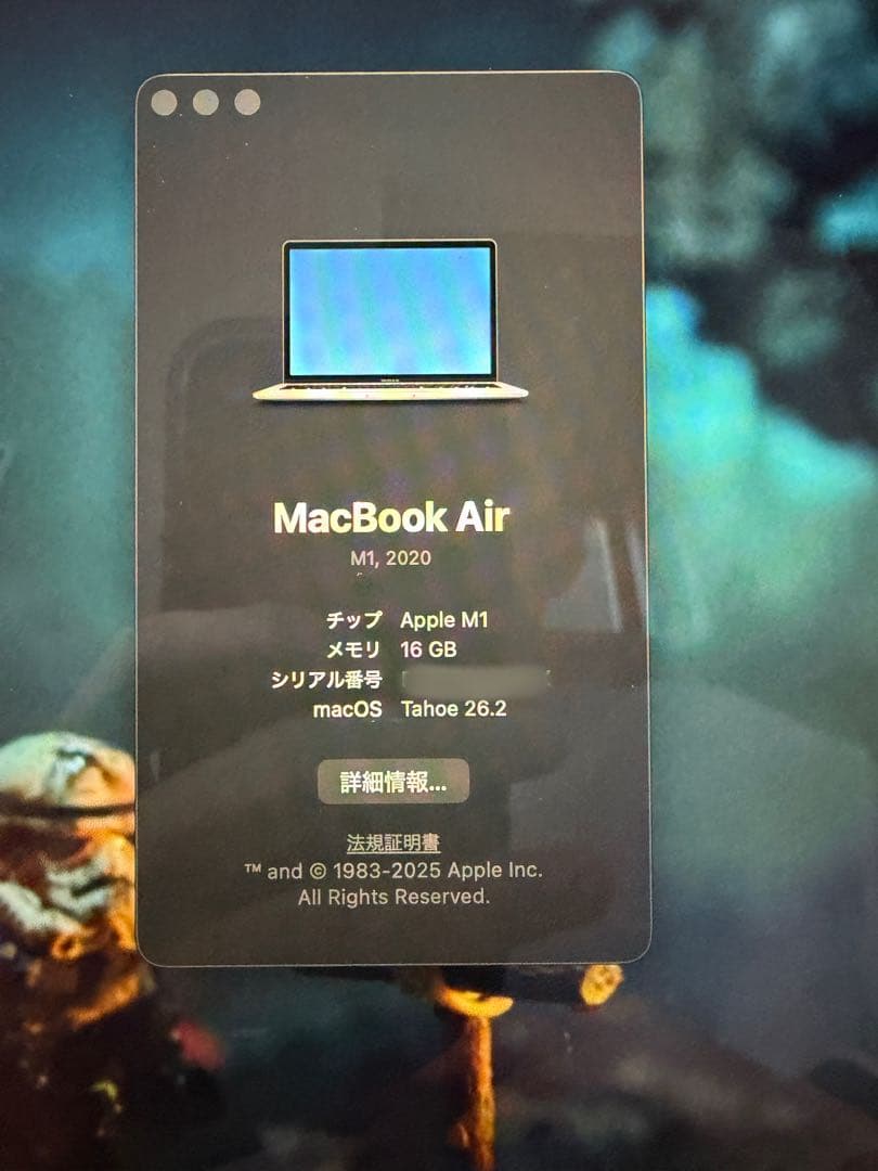 MacBook本体 MacBook Air 2020 M1 MGNA3J/A