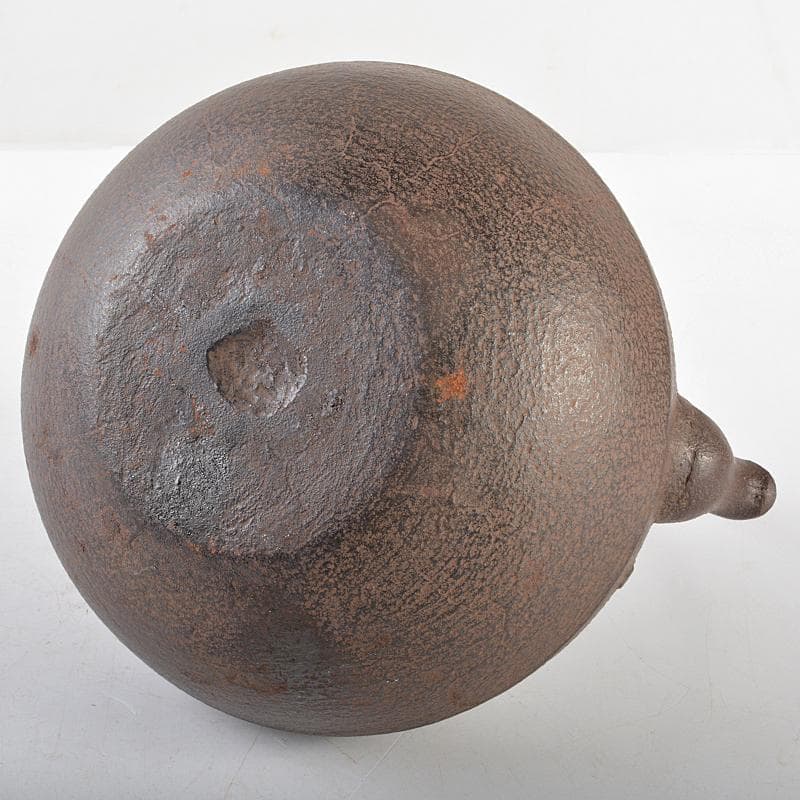 煎茶道具　人間国宝　釜師　高橋敬典作　鉄鉢　鉄瓶　鉄釜　共箱　J　R6037B