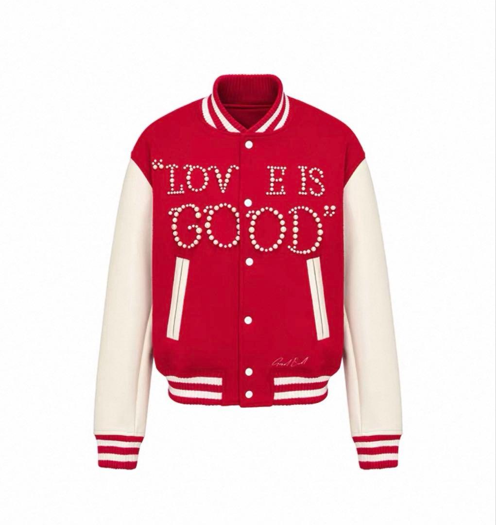 パールロゴスタジャン 韓国ファッション GD ジヨン ジードラゴン KーPOP