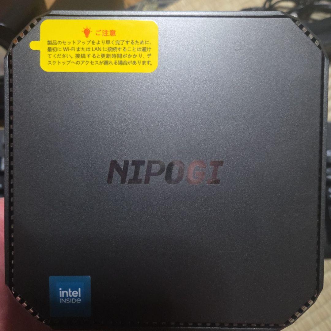 NiPoGi AK2PLUS ミニPC 8GB RAM 256GBセット