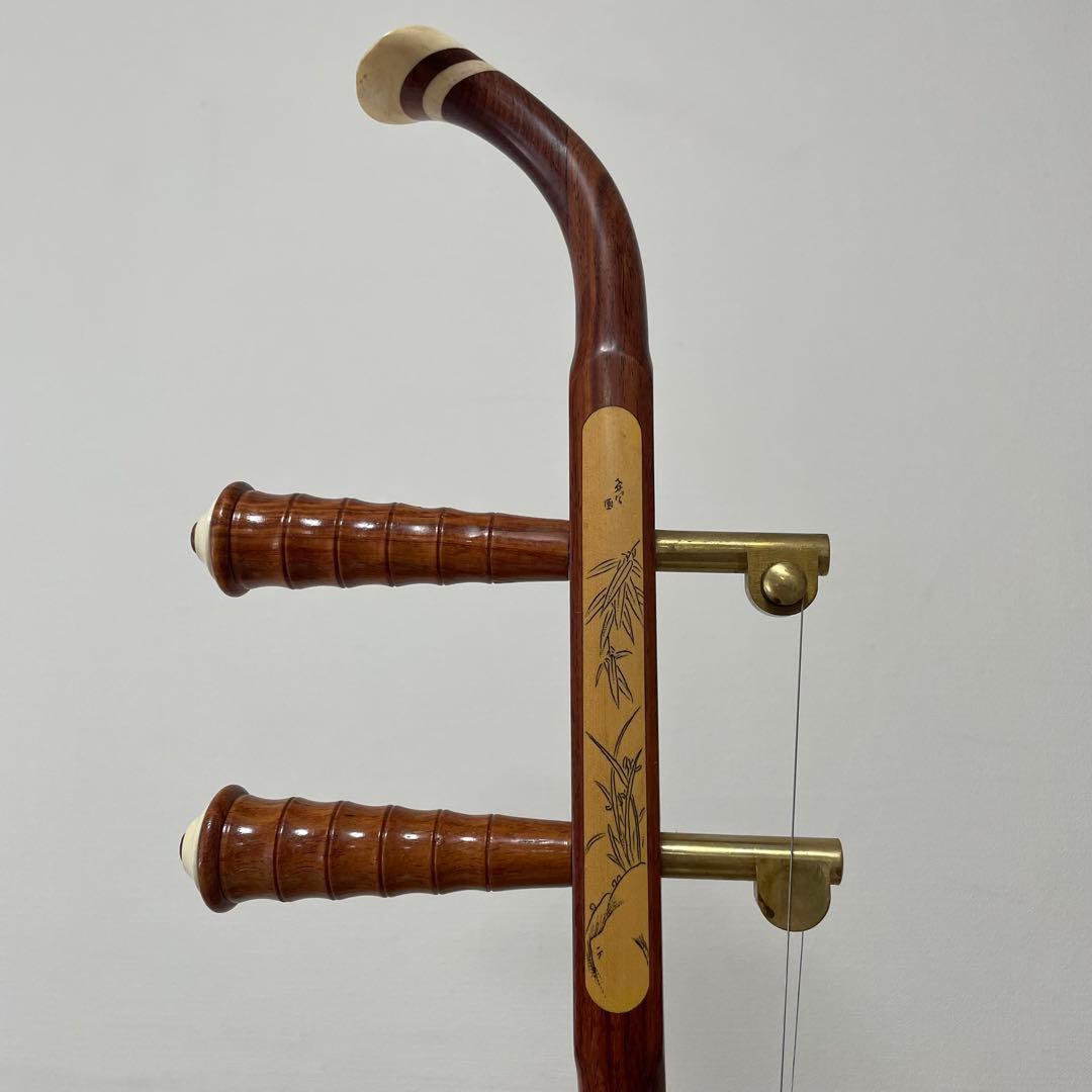 敦煌牌 二胡 上海民族楽器 弓付き 中国