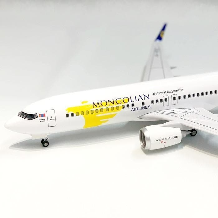 模型飛行機 モンゴル航空 B737 ボーイング 模型 LED 航空機 MGL