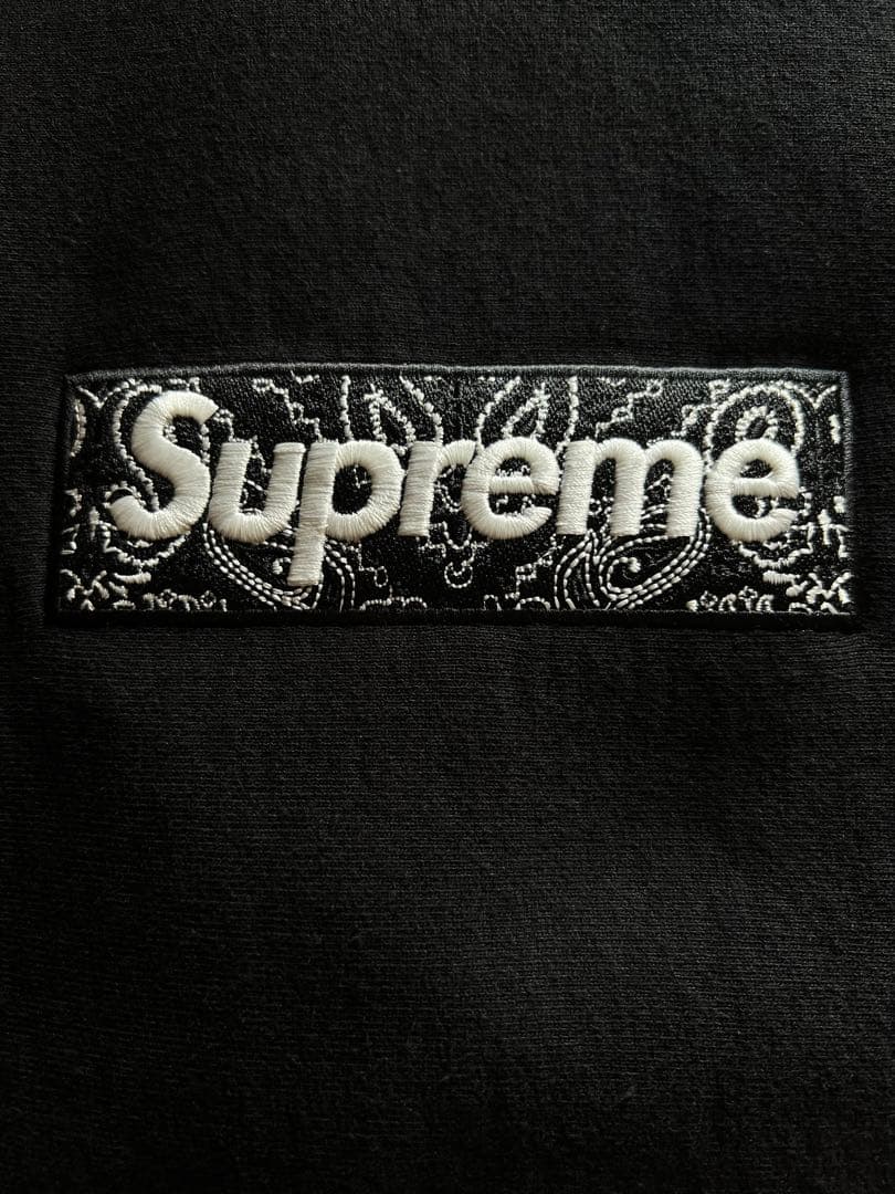 【試着のみ】Supreme バンダナ ボックスロゴ パーカー 19aw