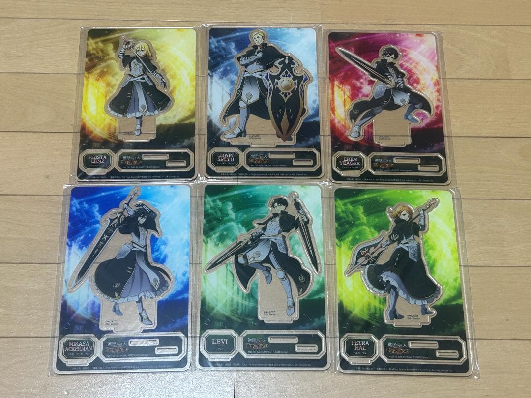 進撃の巨人 ブレイブオーダー アクリルスタンド ブレオダ 6個セット