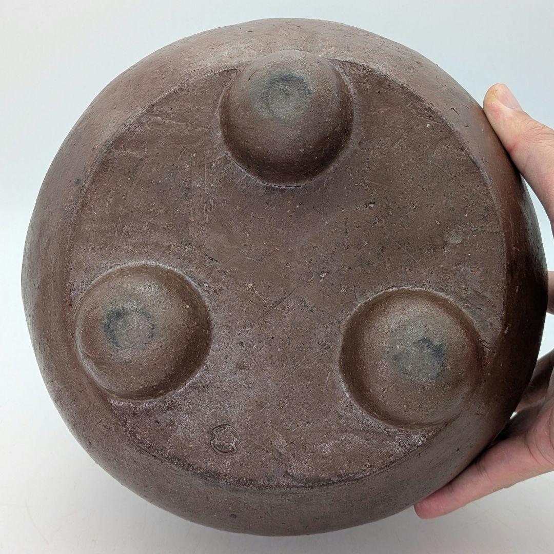 大正昭和初期 備前焼 三足手あぶり 火鉢 火もらい 香炉 香爐 香道具 花器