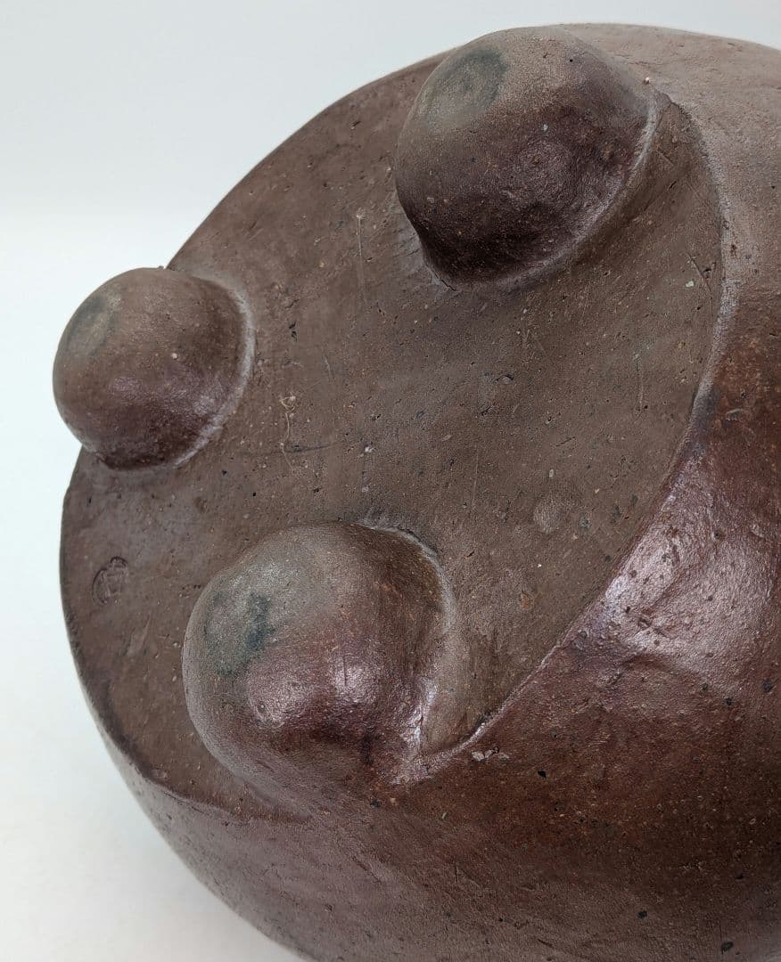 大正昭和初期 備前焼 三足手あぶり 火鉢 火もらい 香炉 香爐 香道具 花器