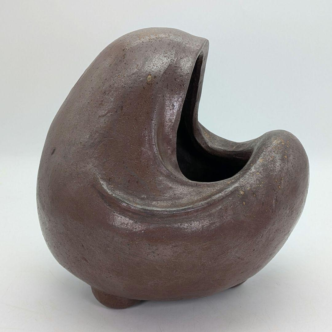 大正昭和初期 備前焼 三足手あぶり 火鉢 火もらい 香炉 香爐 香道具 花器