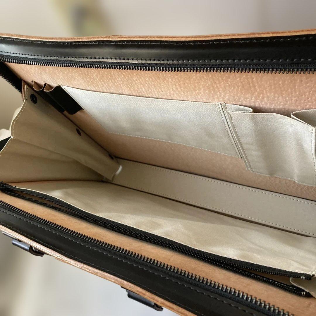 青木鞄COMPLEX GARDENS 2ウェイA4レザーブリーフケース ブラック