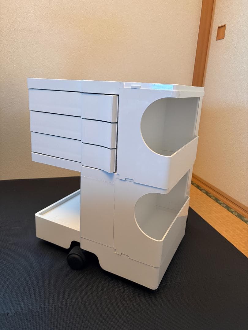 【正規品・中古】ボビーワゴン 2段3トレイ ホワイト おまけ付き