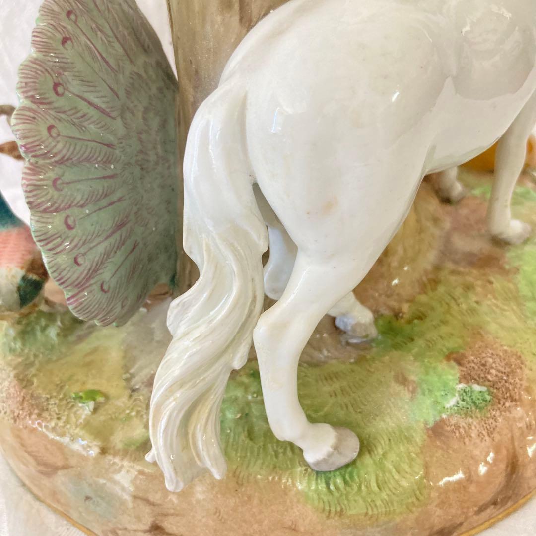 超希少【MEISSEN】 オールドマイセン アダムとイブ フィギュリン 置物