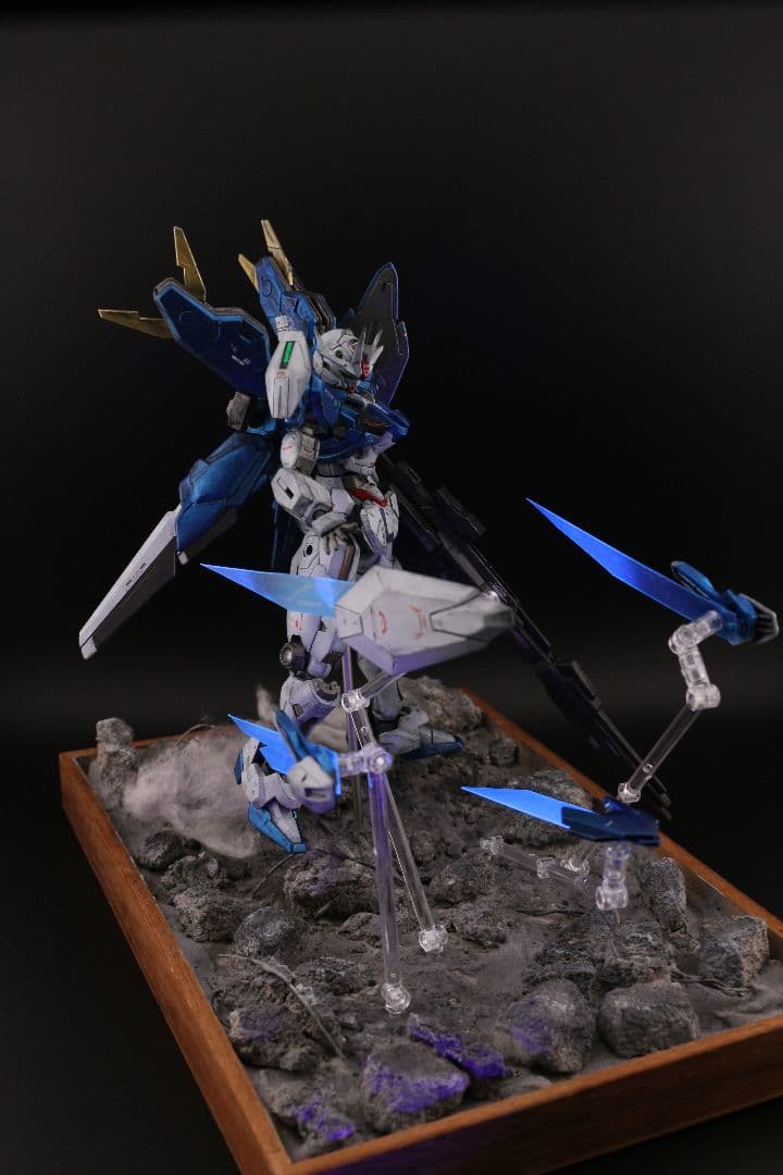 HGガンダムエアリアル改修型　完成品　ジオラマのセット