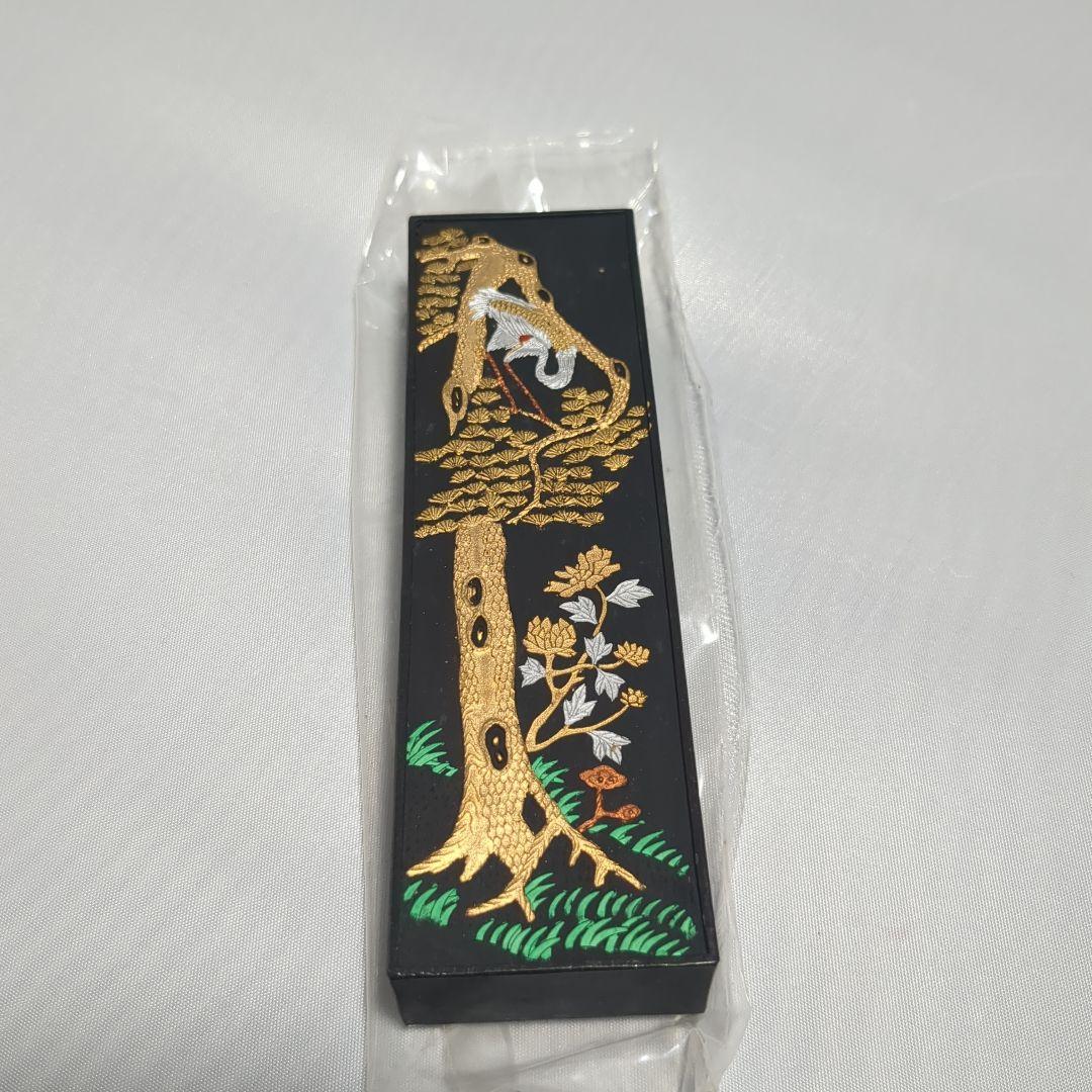 中国 書画墨 古墨 松鶴遐齢 未使用 骨董品