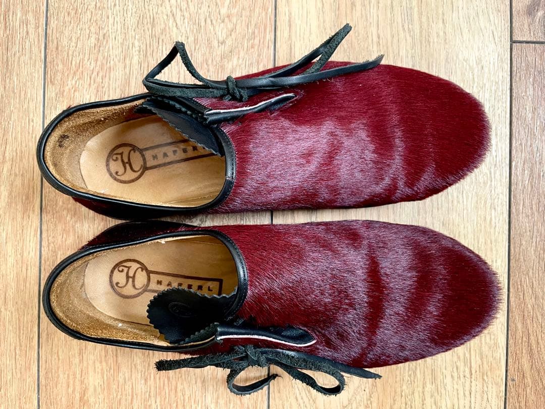 HAFERL バーガンディハラコ　チロリアンシューズ