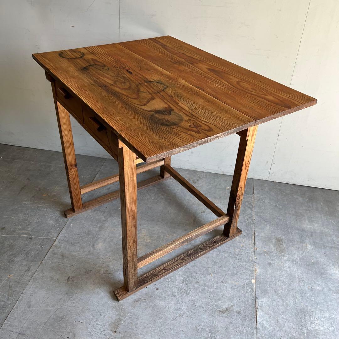 アンティーク 平机 テーブル 無垢材 デスク z484