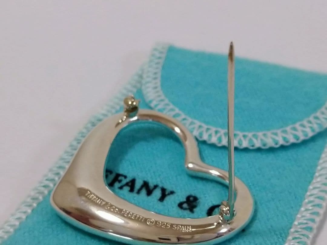 ティファニー　 TIFFANY　オープンハート　ブローチ　Ｌサイズ