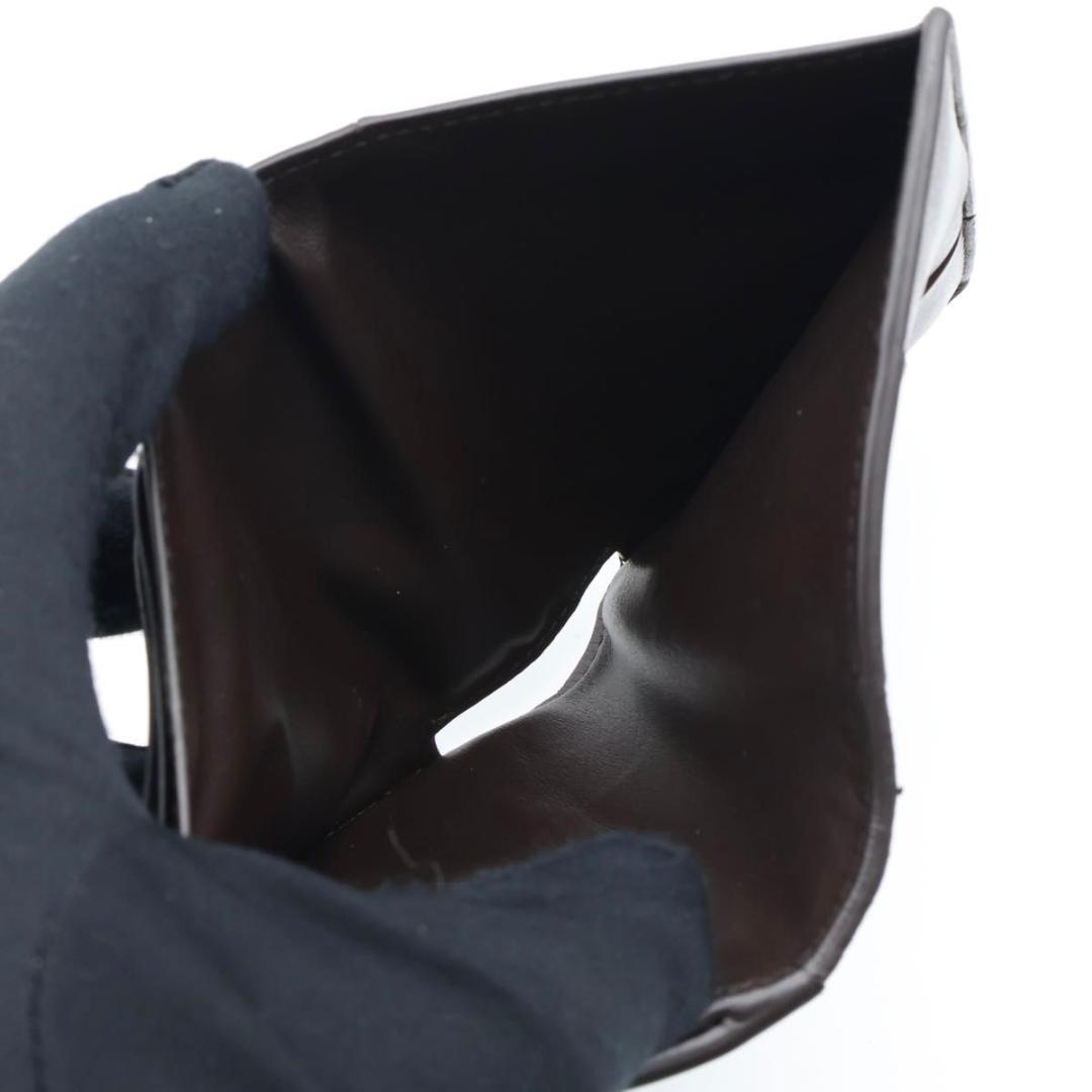 【極美品】BOTTEGAVENETA カセット 二つ折り財布　ブラウン