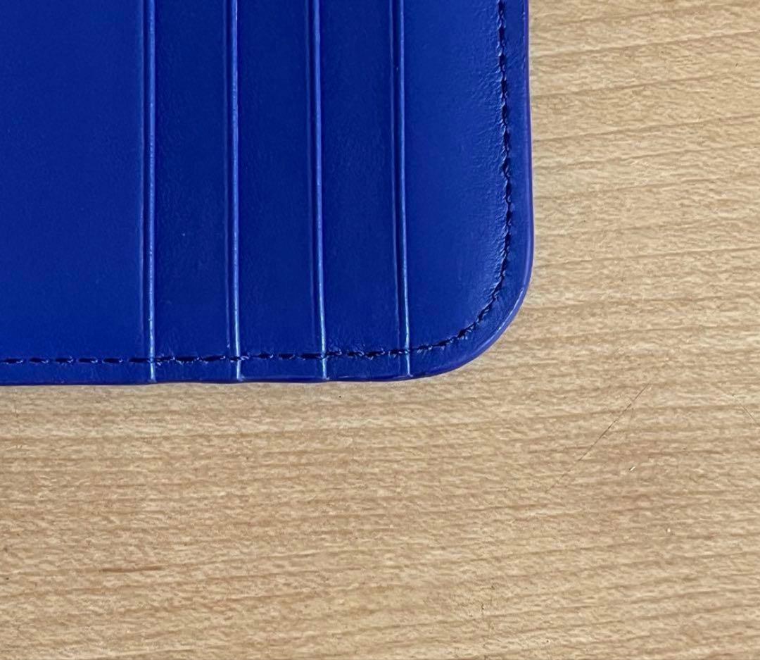 ほぼ新品　Chloe フラグメントケース小銭入れ ブルー レザー ロゴ