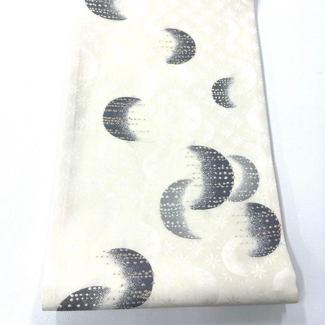 専用帯5077 ●加納幸織物謹製 高級 正絹 六通 袋帯 月