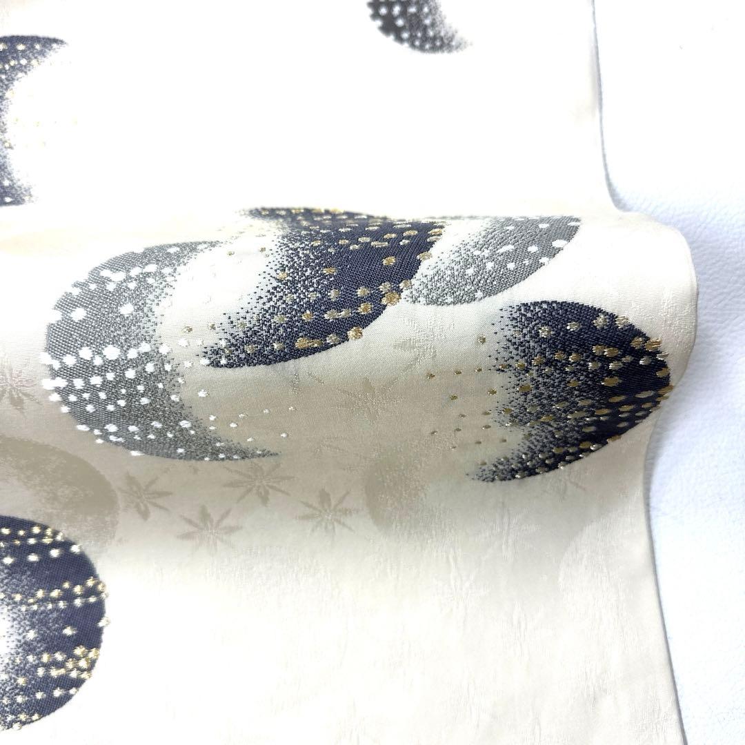 専用帯5077 ●加納幸織物謹製 高級 正絹 六通 袋帯 月