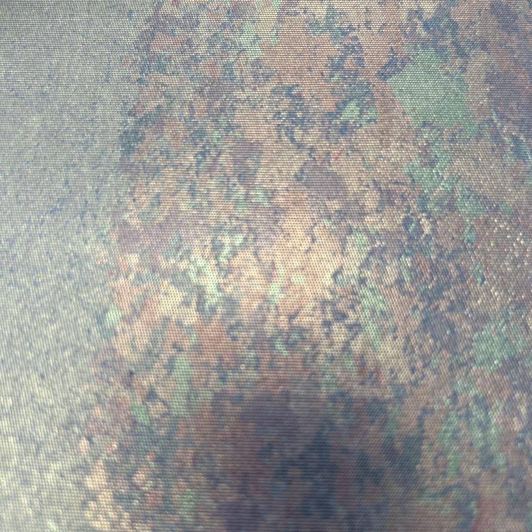 【本金箔 金泥箔】シルク製 六通柄袋帯 金色と茶色のグラデーション0105