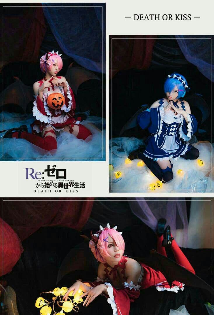 B139 ゼロから始める異世界生活 レム コスプレ 衣装 レム # ハロウィン