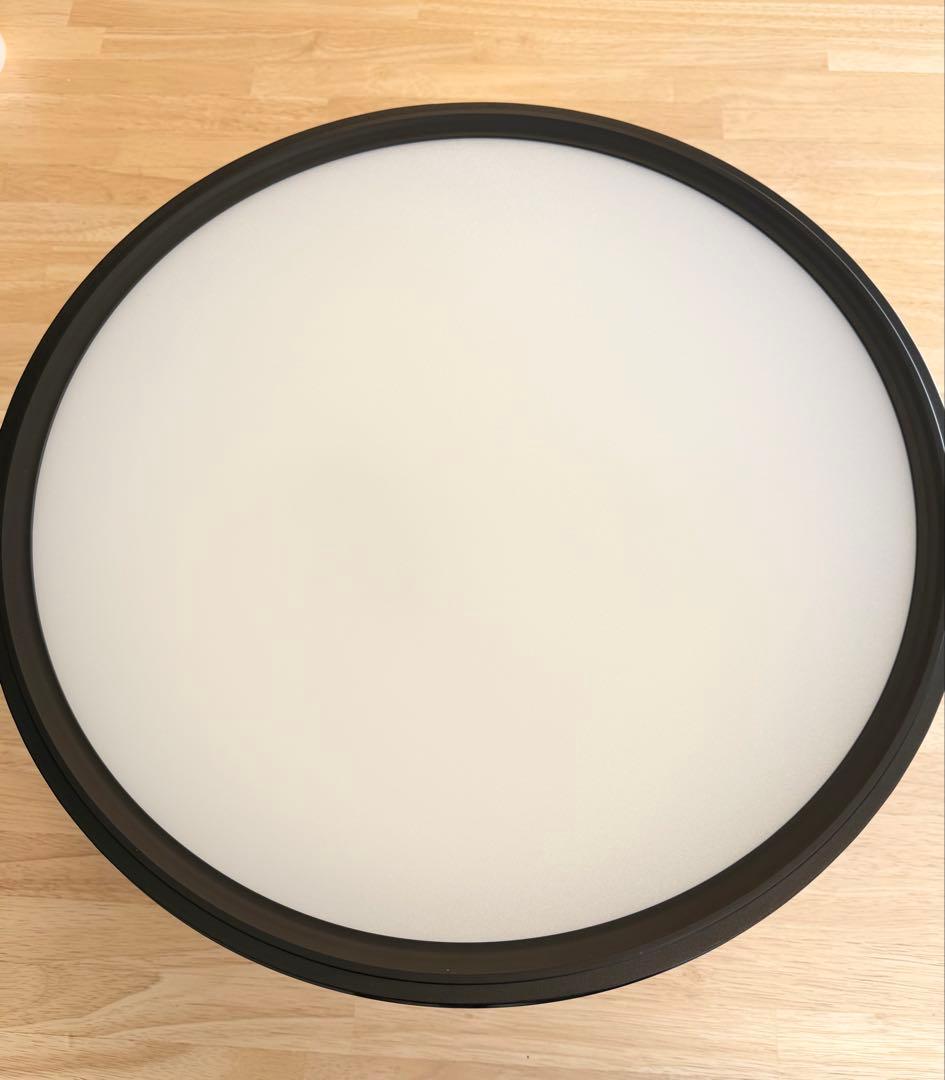 エジソンスマート LED デュアルシーリングライト ブラック 12畳 調光調色