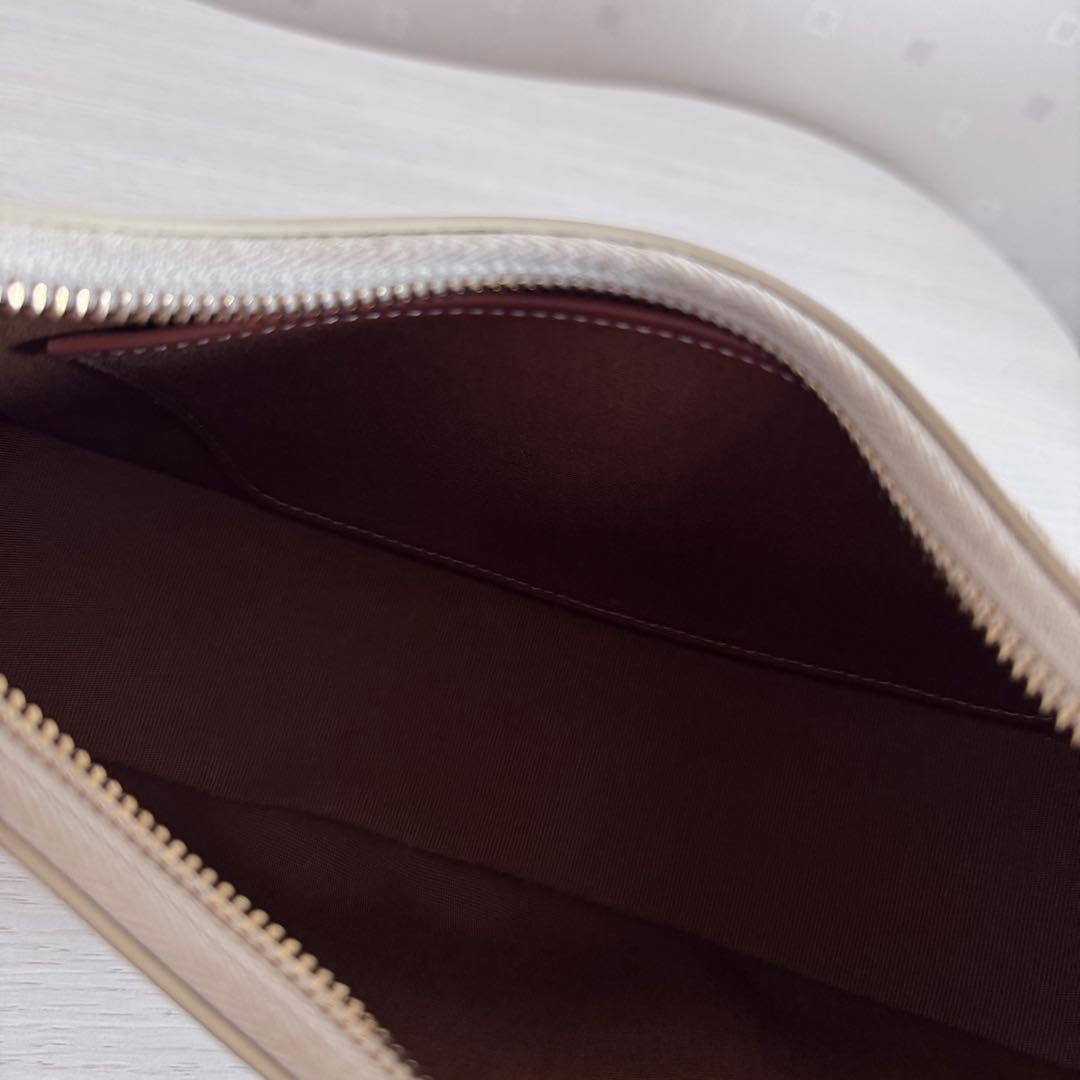 CELINE セリーヌ AVA トリオンフキャンバス ハンドバッグ ホワイト