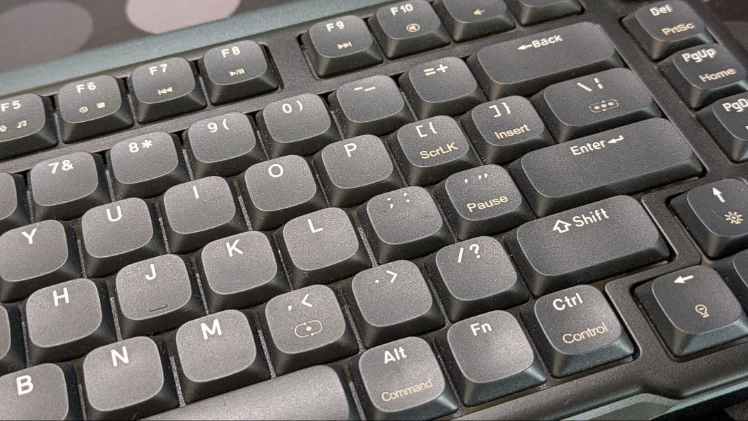 Kzzi I75 黒 メカニカルキーボード ロープロ リニアWhite Rain