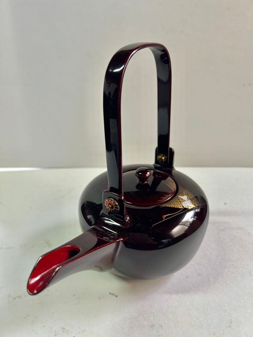 特選 越前漆器 お屠蘇器 立山作 天然木 沈金 蒔絵 箱入り