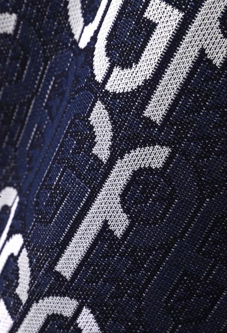 未着用☆パーリーゲイツアモッサロゴジャガード ニットワンピース PGクサリ柄