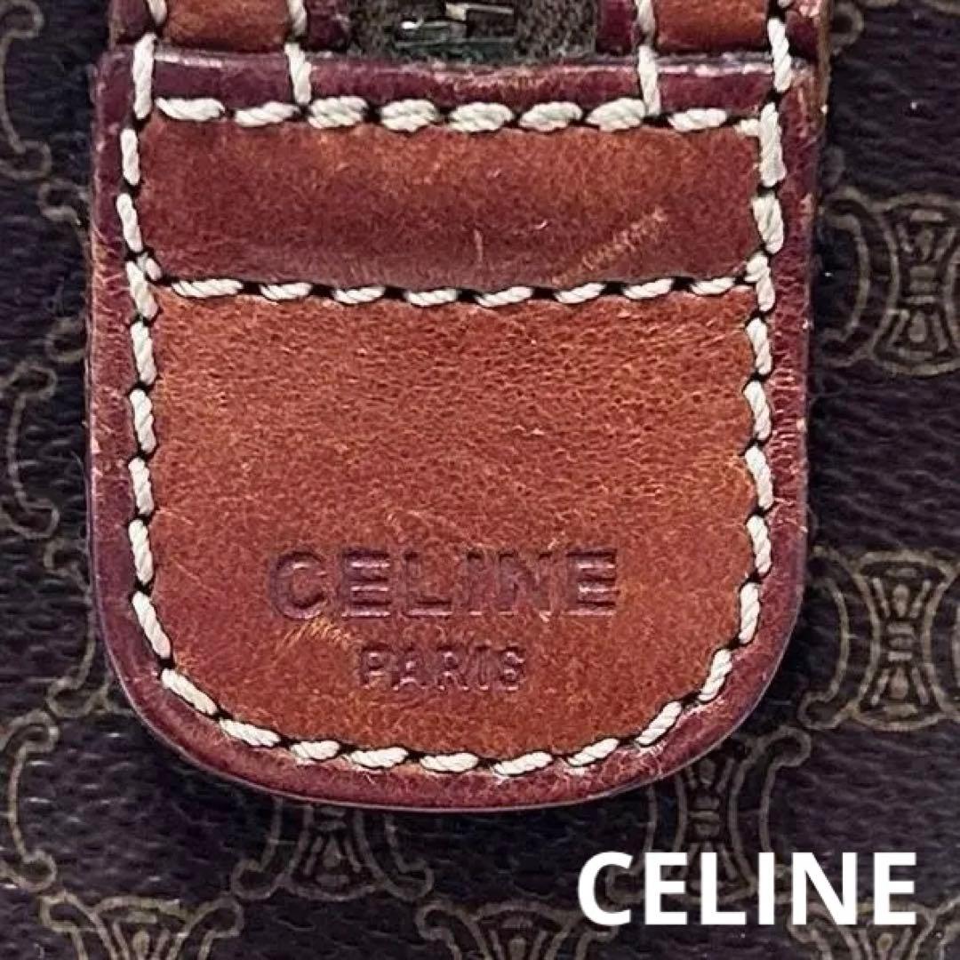 セリーヌ バッグ ハンド ミニボストン マカダム柄 レザー CELINE