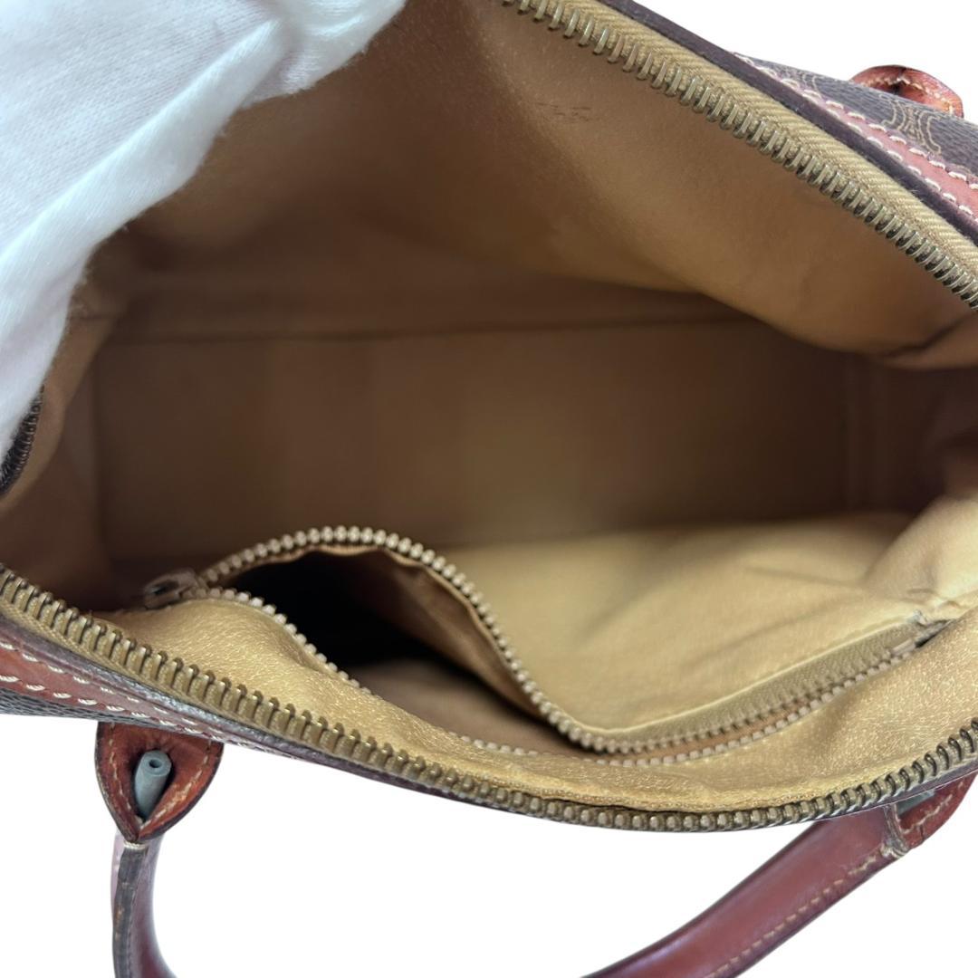 セリーヌ バッグ ハンド ミニボストン マカダム柄 レザー CELINE