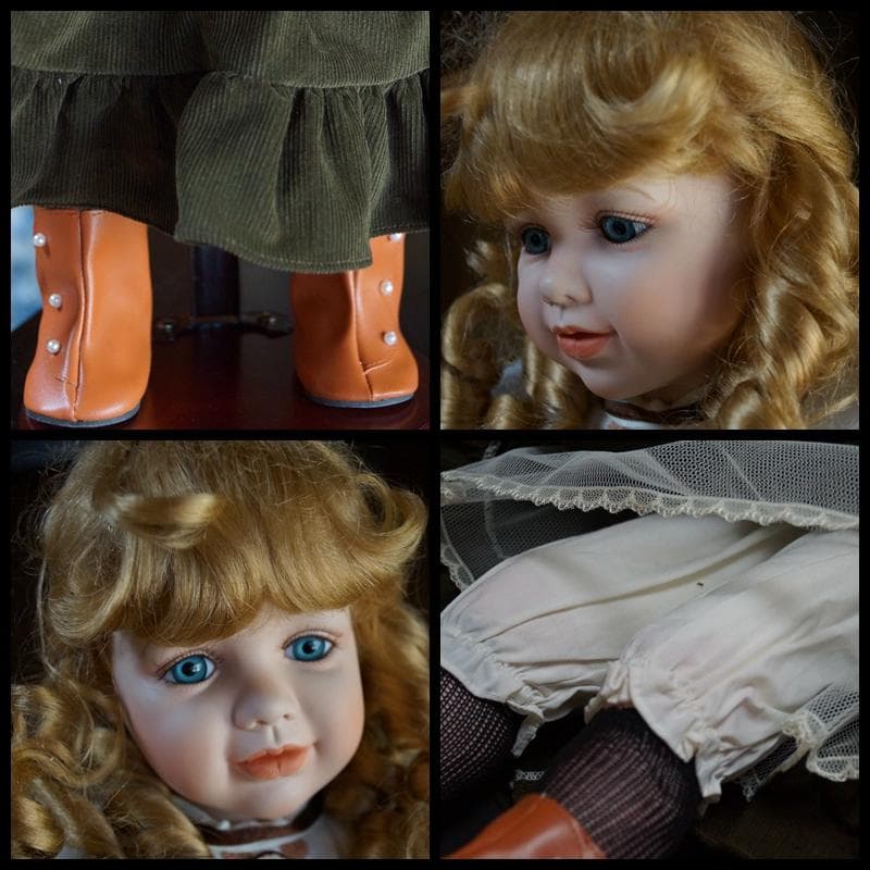 イギリス限定可愛らしいビスクドール女の子磁器人形by J.C.leonherdt