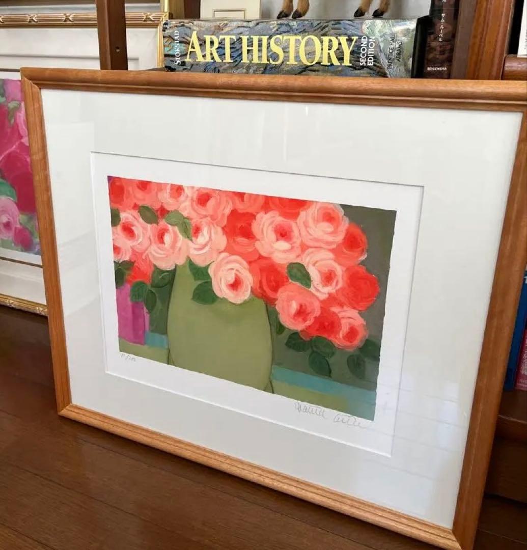 限定版画　額装　ジニー・キム　直筆サイン、ED、証明書あり